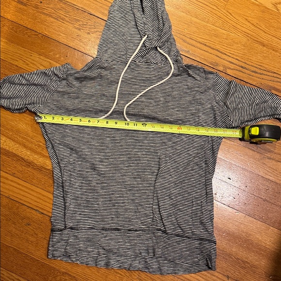 J Crew Factory Stripped Hoodie Long Sleeve Top - Picture 6 of 7